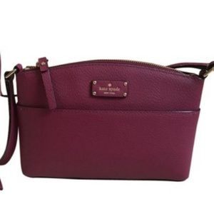 Kate Spade burgundy crossbody purse